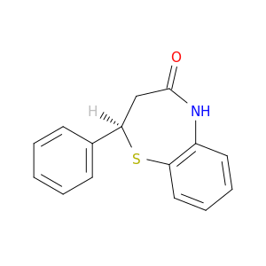 1,5-Benzothiazepin-4(5H)-one, 2,3-dihydro-2-phenyl-, (R)-