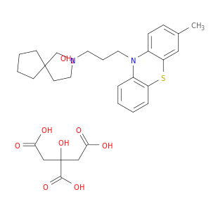10-(3-(2-AZASPIRO(4.4)NON-2-YL)PROPYL)-7-METHYLPHENOTHIAZINE, CITRATE, HYDRATE