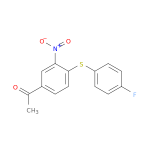Ethanone, 1-[4-[(4-fluorophenyl)thio]-3-nitrophenyl]-