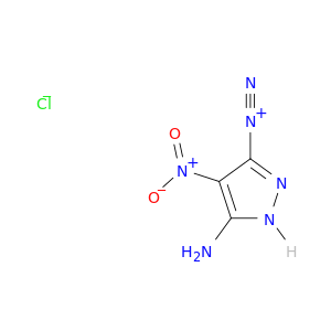 1H-Pyrazole-3-diazonium, 5-amino-4-nitro-, chloride