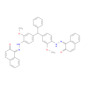 (1Z)-1-[[2-METHOXY-4-[[3-METHOXY-4-[(2Z)-2-(2-OXONAPHTHALEN-1-YLIDENE) HYDRAZINYL]PHENYL]-PHENYL-METHYL]PHENYL]HYDRAZINYLIDENE]NAPHTHALEN-2-O NE