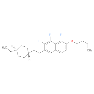 Naphthalene, 7-butoxy-3-[2-(trans-4-ethylcyclohexyl)ethyl]-1,2,8-trifluoro-