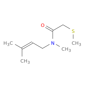Acetamide, N-methyl-N-(3-methyl-2-butenyl)-2-(methylthio)-