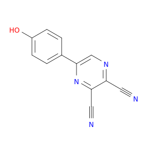 2,3-Pyrazinedicarbonitrile, 5-(4-hydroxyphenyl)-