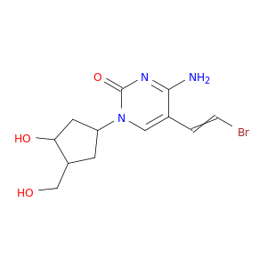 1-((3-HYDROXY)-4-(HYDROXYMETHYL)CYCLOPENTYL)-4-AMINO-5-(2-BROMOVINYL)-2(1H)-PYRIMIDINONE