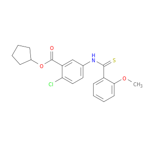CYCLOPENTYL 2-CHLORO-5-[(2-METHOXYBENZENECARBOTHIOYL)AMINO]BENZOATE