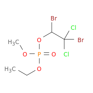 Phosphoric acid,1,2-dibromo-2,2-dichloroethyl ethyl methyl ester (8CI)