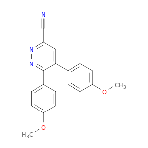 3-Pyridazinecarbonitrile, 5,6-bis(4-methoxyphenyl)-