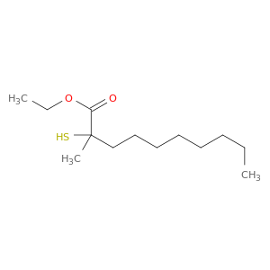 Decanoic acid, 2-mercapto-2-methyl-, ethyl ester