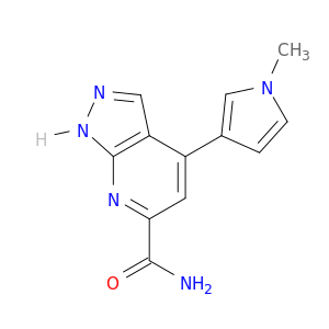 1H-Pyrazolo[3,4-b]pyridine-6-carboxamide, 4-(1-methyl-1H-pyrrol-3-yl)-
