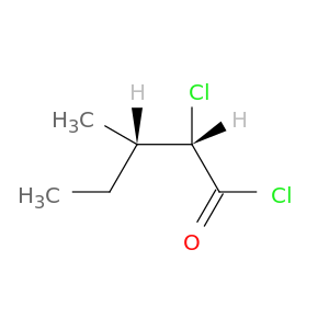 Pentanoyl chloride, 2-chloro-3-methyl-, (2S,3S)-