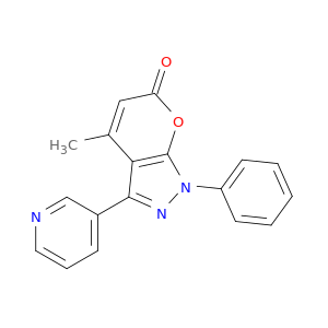 Pyrano[2,3-c]pyrazol-6(1H)-one, 4-methyl-1-phenyl-3-(3-pyridinyl)-