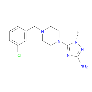 1H-1,2,4-Triazol-3-amine, 5-[4-[(3-chlorophenyl)methyl]-1-piperazinyl]-