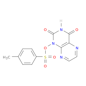2,4(1H,3H)-Pteridinedione, 1-[[(4-methylphenyl)sulfonyl]oxy]-