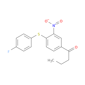 1-[4-[(4-氟苯基)硫代]-3-硝基苯基]-1-丁酮