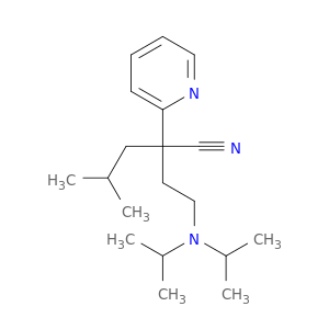 α-[2-[双(1-甲基乙基)氨基]乙基]-α-(2-甲基丙基)-2-吡啶酰度腈