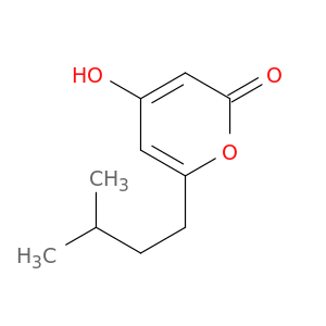 2H-Pyran-2-one, 4-hydroxy-6-(3-methylbutyl)-