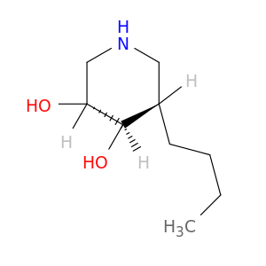 3,4-Piperidinediol, 5-butyl-, (3R,4R,5S)-