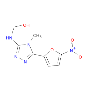Methanol,1-[[4-methyl-5-(5-nitro-2-furanyl)-4H-1,2,4-triazol-3-yl]amino]-