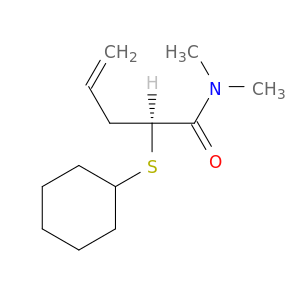4-Pentenamide, 2-(cyclohexylthio)-N,N-dimethyl-, (2S)-