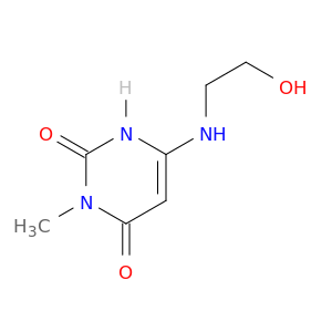 2,4(1H,3H)-Pyrimidinedione,6-[(2-hydroxyethyl)amino]-3-methyl-