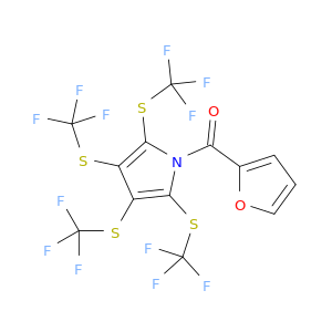 1H-Pyrrole, 1-(2-furanylcarbonyl)-2,3,4,5-tetrakis[(trifluoromethyl)thio]-