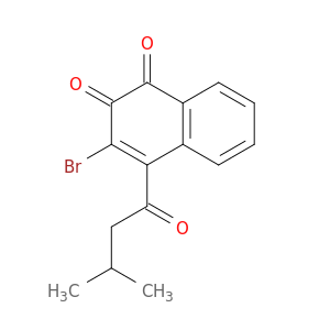 1,2-Naphthalenedione, 3-bromo-4-(3-methyl-1-oxobutyl)-
