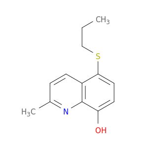 8-Quinolinol, 2-methyl-5-(propylthio)-