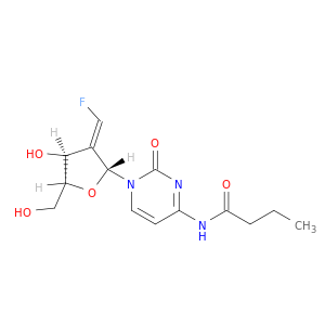 Cytidine, 2'-deoxy-2'-(fluoromethylene)-N-(1-oxobutyl)-, (2'E)-