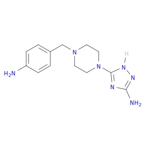 1H-1,2,4-Triazol-3-amine, 5-[4-[(4-aminophenyl)methyl]-1-piperazinyl]-