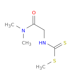 Carbamodithioic acid, [2-(dimethylamino)-2-oxoethyl]-, methyl ester
