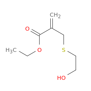 2-Propenoic acid, 2-[[(2-hydroxyethyl)thio]methyl]-, ethyl ester