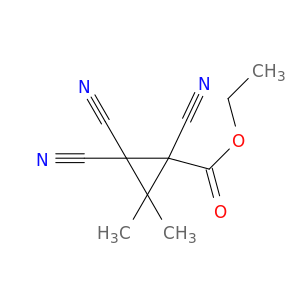 Cyclopropanecarboxylicacid, 1,2,2-tricyano-3,3-dimethyl-, ethyl ester