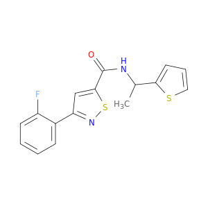 5-Isothiazolecarboxamide, 3-(2-fluorophenyl)-N-[1-(2-thienyl)ethyl]-