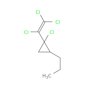Cyclopropane, 1-chloro-2-propyl-1-(trichloroethenyl)-