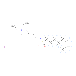 1-丙氨酸,N,N-二乙基-3-[[(1,1,2,2,3,3,4,4,5,6,6,6,7,7,8,8,8,8-庚二氟辛基)磺酰基]氨基]-N-甲基-,碘(1：1)