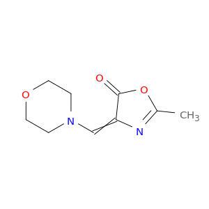 5(4H)-Oxazolone, 2-methyl-4-(4-morpholinylmethylene)-