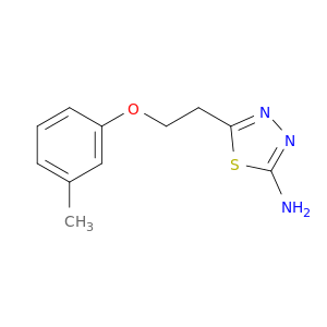 5-[2-(3-METHYLPHENOXY)ETHYL]-1,3,4-THIADIAZOL-2-AMINE