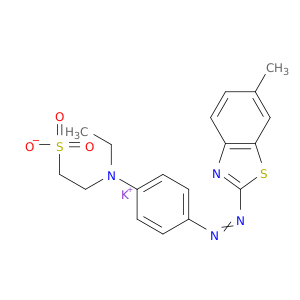 乙酰磺酸,2-[乙基[4-[2-(6-甲基-2-苯并二唑基)二苯基]氨基]-,钾盐(1：1)