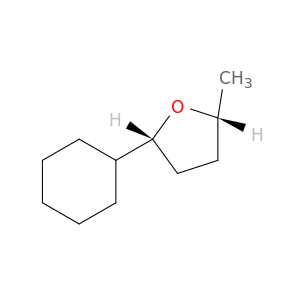 Furan, 2-cyclohexyltetrahydro-5-methyl-, cis-