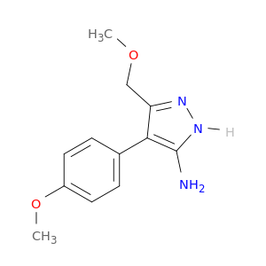 3-(甲氧基甲基)-4-(4-甲氧苯基)-1H-吡唑-5-胺