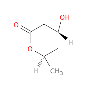 2H-Pyran-2-one, tetrahydro-4-hydroxy-6-methyl-, (4R,6R)-