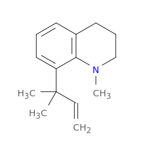 Quinoline, 8-(1,1-dimethyl-2-propenyl)-1,2,3,4-tetrahydro-1-methyl-