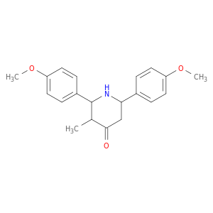 4-Piperidinone, 2,6-bis(4-methoxyphenyl)-3-methyl-