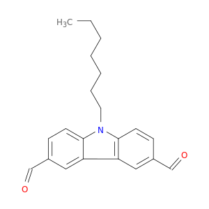 9H-Carbazole-3,6-dicarboxaldehyde, 9-heptyl-