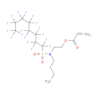 2-[丁基[(1,1,2,2,2,3,3,4,4,4,5,6,6,6,6,6,6,6,6,6,7,7,8,8,8-庚二氟辛基)磺酰基]氨基]乙基2-丙酸盐