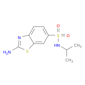 6-Benzothiazolesulfonamide, 2-amino-N-(1-methylethyl)-
