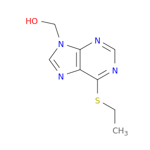 9H-Purine-9-methanol,6-(ethylthio)-
