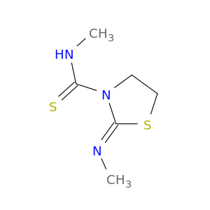 3-Thiazolidinecarbothioamide, N-methyl-2-(methylimino)-, (2Z)-