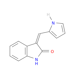 2H-Indol-2-one, 1,3-dihydro-3-(1H-pyrrol-2-ylmethylene)-, (3Z)-